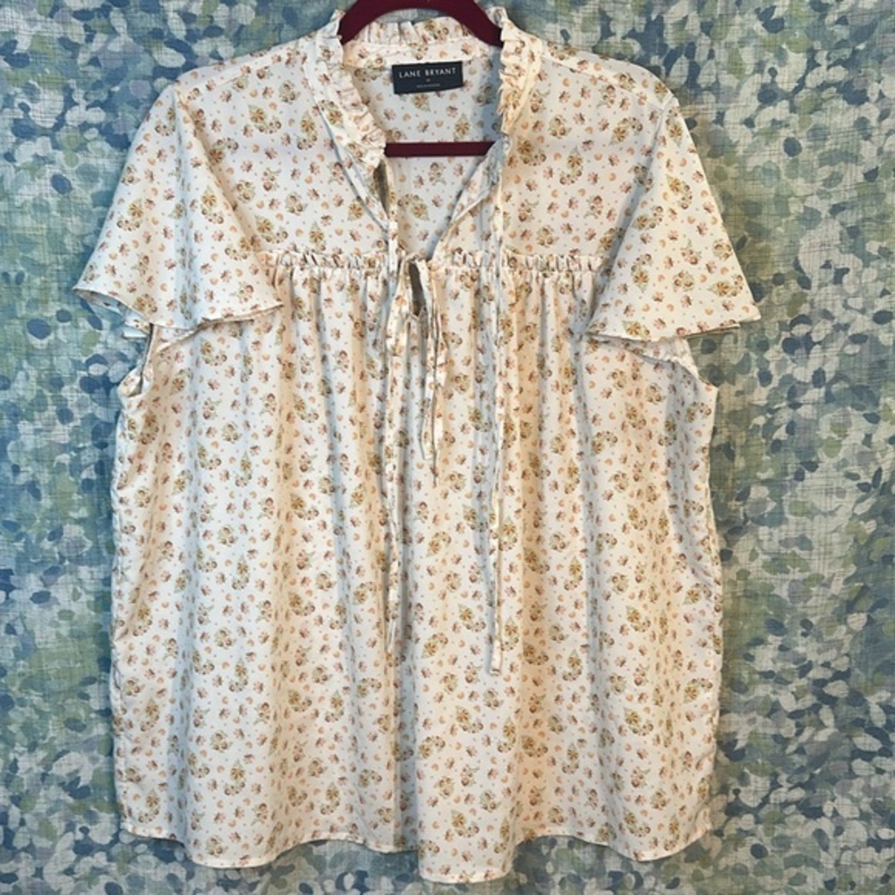 Lane Bryant Floral Boho Blouse 16